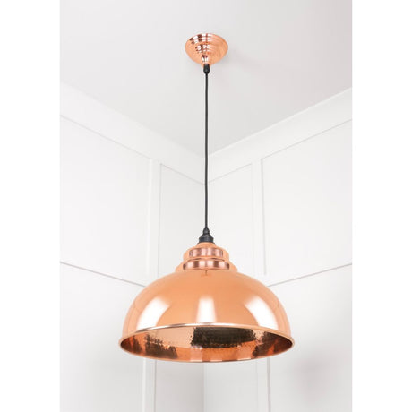 From The Anvil - Hammered Copper Harborne Pendant | Sku. 49501 | Trade Door Handles.