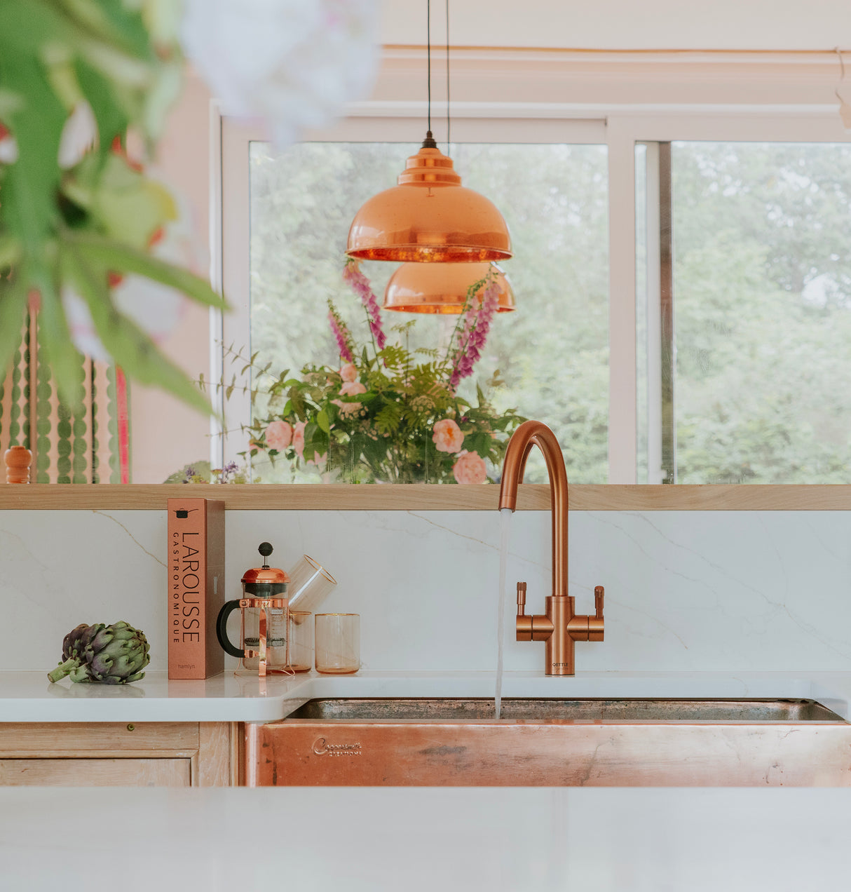 From The Anvil - Hammered Copper Harborne Pendant | Sku. 49501 | Trade Door Handles.