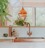 From The Anvil - Hammered Copper Harborne Pendant | Sku. 49501 | Trade Door Handles.