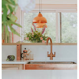 From The Anvil - Hammered Copper Harborne Pendant | Sku. 49501 | Trade Door Handles.