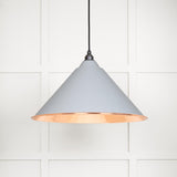 From The Anvil - Hammered Copper Hockley Pendant in Birch | Sku. 49503BI | Trade Door Handles.