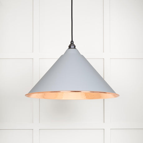From The Anvil - Hammered Copper Hockley Pendant in Birch | Sku. 49503BI | Trade Door Handles.