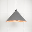 From The Anvil - Hammered Copper Hockley Pendant in Bluff | Sku. 49503BL | Trade Door Handles.
