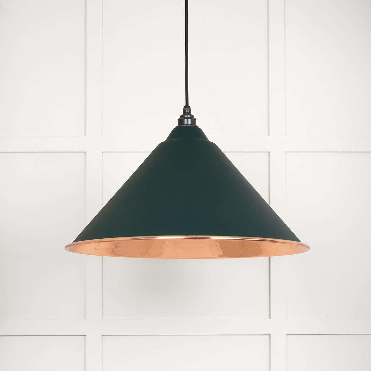 From The Anvil - Hammered Copper Hockley Pendant in Dingle | Sku. 49503DI | Trade Door Handles.