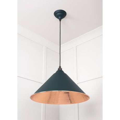 From The Anvil - Hammered Copper Hockley Pendant in Dingle | Sku. 49503DI | Trade Door Handles.