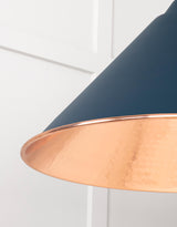 From The Anvil - Hammered Copper Hockley Pendant in Dusk | Sku. 49503DU | Trade Door Handles.