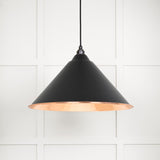 From The Anvil - Hammered Copper Hockley Pendant in Elan Black | Sku. 49503EB | Trade Door Handles.