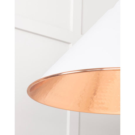 From The Anvil - Hammered Copper Hockley Pendant in Flock | Sku. 49503F | Trade Door Handles.