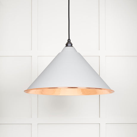 From The Anvil - Hammered Copper Hockley Pendant in Flock | Sku. 49503F | Trade Door Handles.