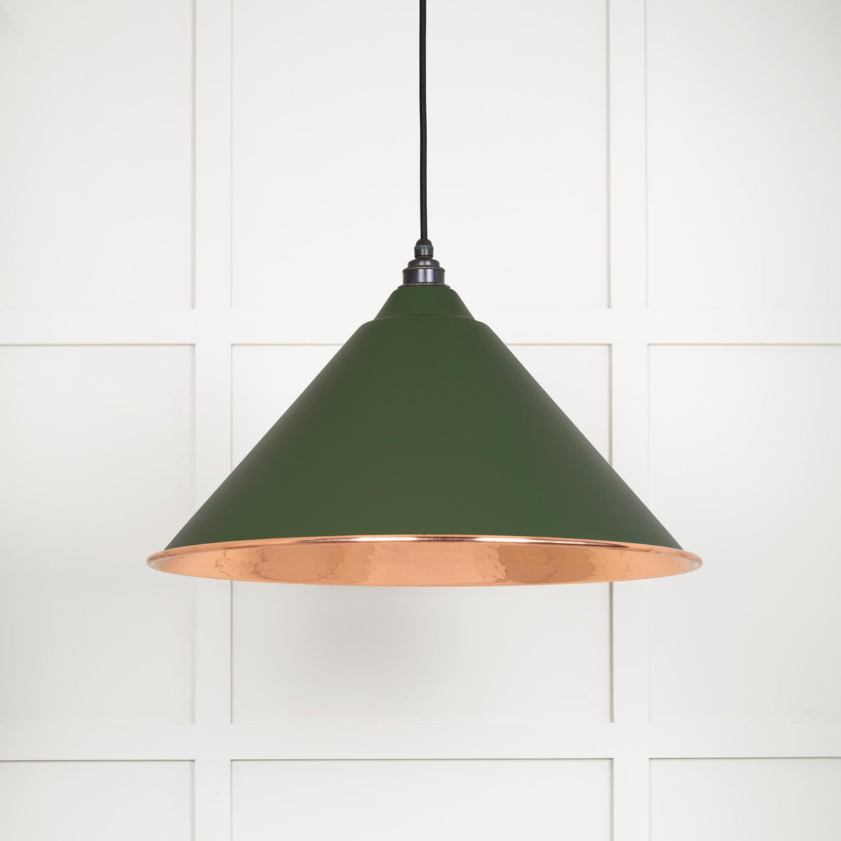 From The Anvil - Hammered Copper Hockley Pendant in Heath | Sku. 49503H | Trade Door Handles.