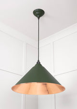 From The Anvil - Hammered Copper Hockley Pendant in Heath | Sku. 49503H | Trade Door Handles.