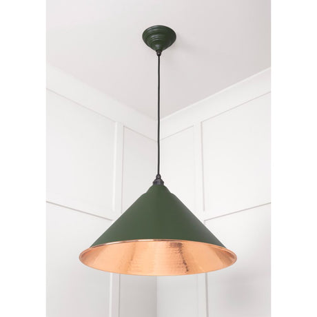 From The Anvil - Hammered Copper Hockley Pendant in Heath | Sku. 49503H | Trade Door Handles.