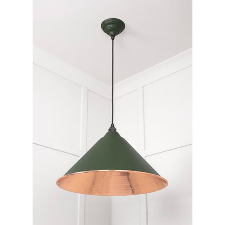 From The Anvil - Hammered Copper Hockley Pendant in Heath | Sku. 49503H | Trade Door Handles.