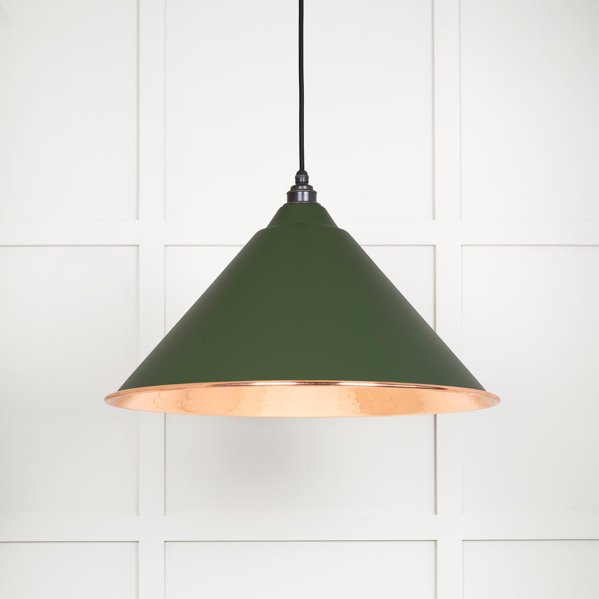From The Anvil - Hammered Copper Hockley Pendant in Heath | Sku. 49503H | Trade Door Handles.