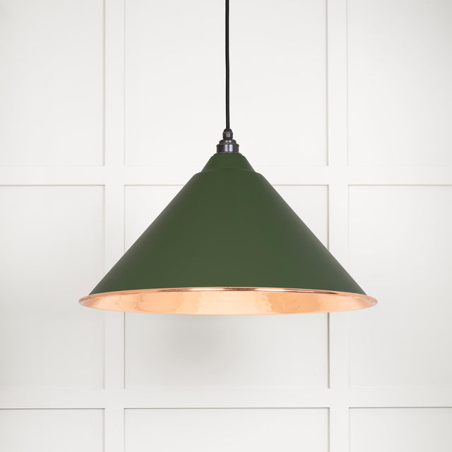 From The Anvil - Hammered Copper Hockley Pendant in Heath | Sku. 49503H | Trade Door Handles.