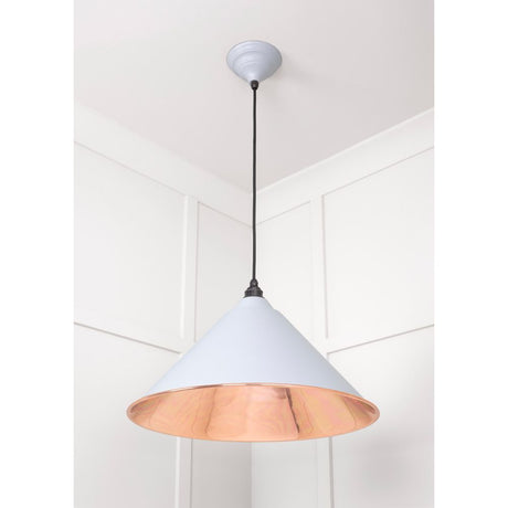 From The Anvil - Smooth Copper Hockley Pendant in Birch | Sku. 49503SBI | Trade Door Handles.