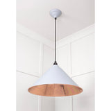 From The Anvil - Smooth Copper Hockley Pendant in Birch | Sku. 49503SBI | Trade Door Handles.