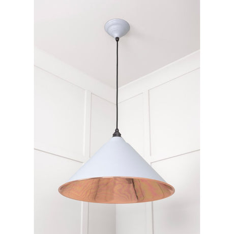 From The Anvil - Smooth Copper Hockley Pendant in Birch | Sku. 49503SBI | Trade Door Handles.