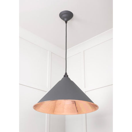 From The Anvil - Smooth Copper Hockley Pendant in Bluff | Sku. 49503SBL | Trade Door Handles.