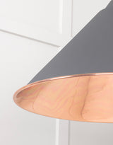 From The Anvil - Smooth Copper Hockley Pendant in Bluff | Sku. 49503SBL | Trade Door Handles.