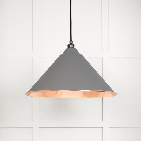From The Anvil - Smooth Copper Hockley Pendant in Bluff | Sku. 49503SBL | Trade Door Handles.
