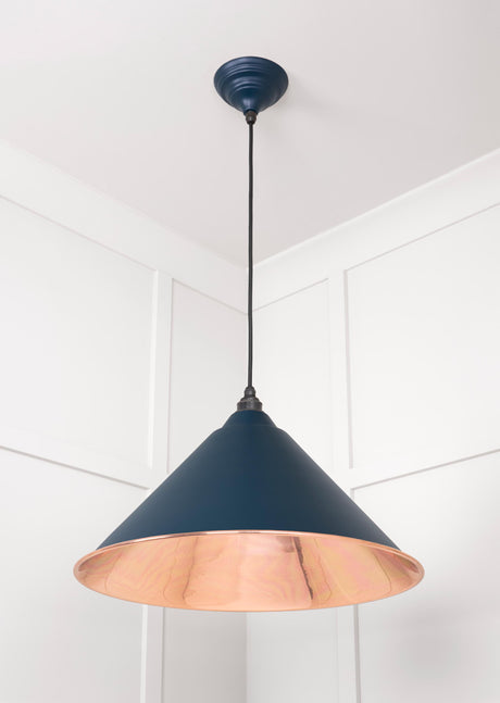 From The Anvil - Smooth Copper Hockley Pendant in Dusk | Sku. 49503SDU | Trade Door Handles.