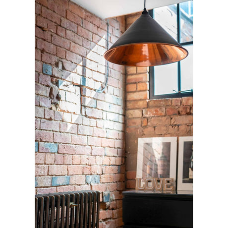 From The Anvil - Smooth Copper Hockley Pendant in Dusk | Sku. 49503SDU | Trade Door Handles.