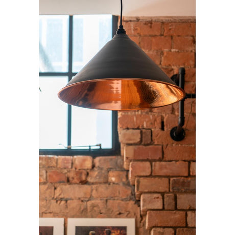 From The Anvil - Smooth Copper Hockley Pendant in Dusk | Sku. 49503SDU | Trade Door Handles.
