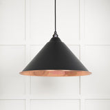From The Anvil - Smooth Copper Hockley Pendant in Elan Black | Sku. 49503SEB | Trade Door Handles.