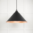 From The Anvil - Smooth Copper Hockley Pendant in Elan Black | Sku. 49503SEB | Trade Door Handles.