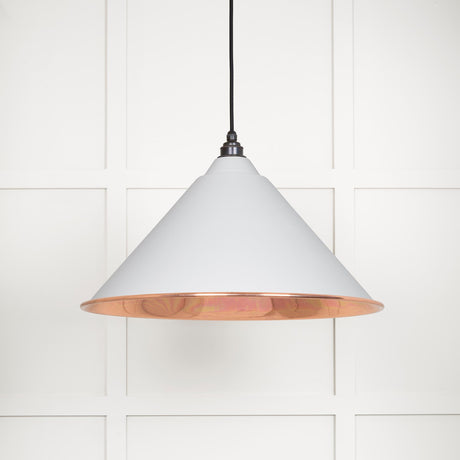 From The Anvil - Smooth Copper Hockley Pendant in Flock | Sku. 49503SF | Trade Door Handles.