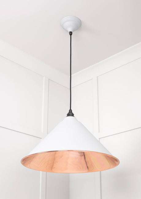 From The Anvil - Smooth Copper Hockley Pendant in Flock | Sku. 49503SF | Trade Door Handles.