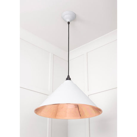 From The Anvil - Smooth Copper Hockley Pendant in Flock | Sku. 49503SF | Trade Door Handles.