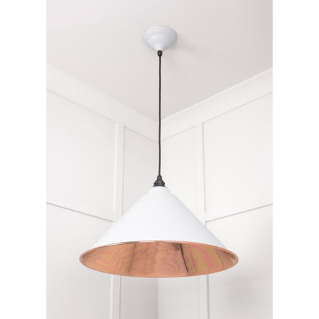 From The Anvil - Smooth Copper Hockley Pendant in Flock | Sku. 49503SF | Trade Door Handles.