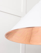 From The Anvil - Smooth Copper Hockley Pendant in Flock | Sku. 49503SF | Trade Door Handles.