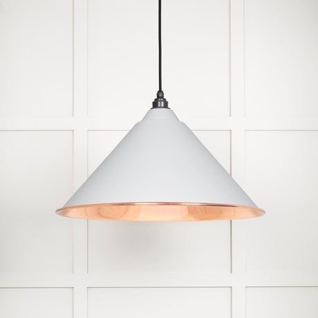 From The Anvil - Smooth Copper Hockley Pendant in Flock | Sku. 49503SF | Trade Door Handles.