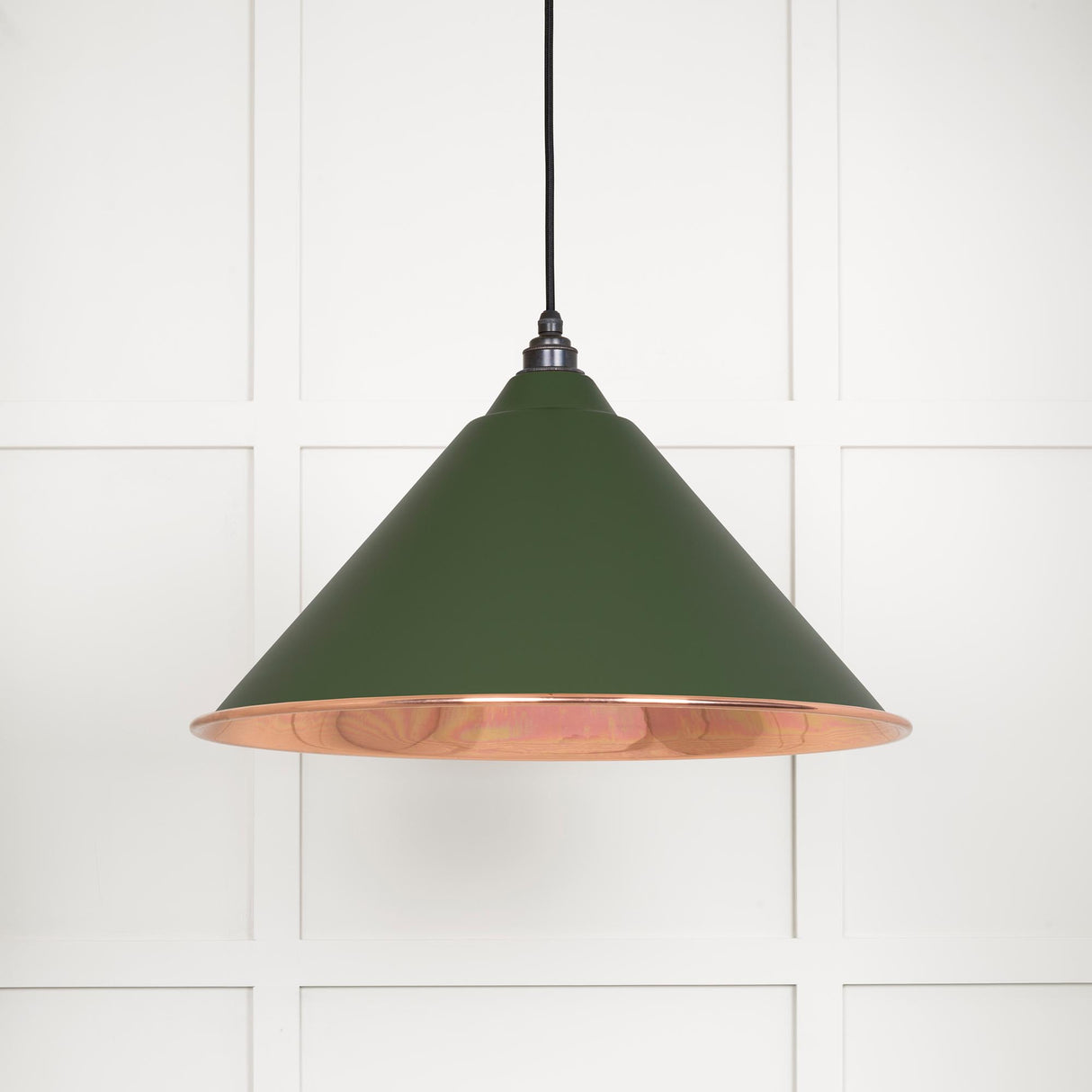 From The Anvil - Smooth Copper Hockley Pendant in Heath | Sku. 49503SH | Trade Door Handles.