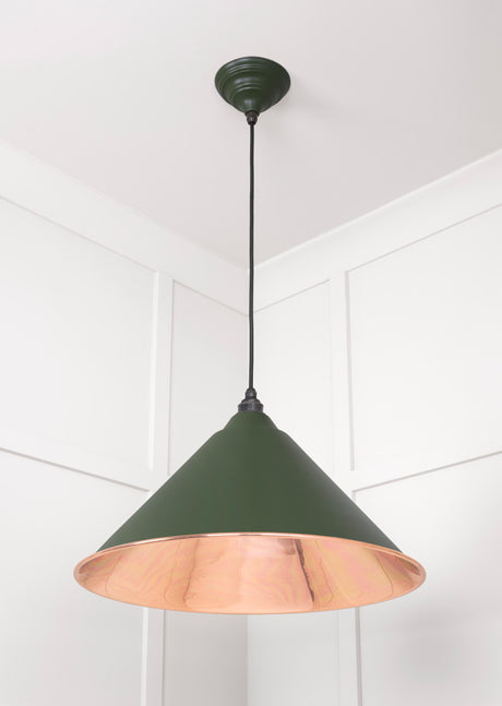 From The Anvil - Smooth Copper Hockley Pendant in Heath | Sku. 49503SH | Trade Door Handles.