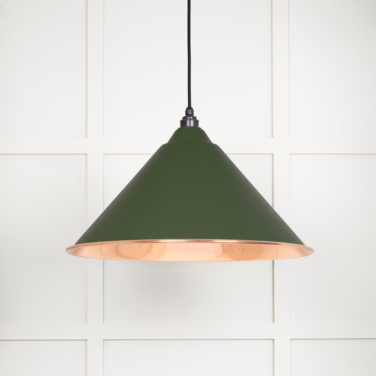 From The Anvil - Smooth Copper Hockley Pendant in Heath | Sku. 49503SH | Trade Door Handles.