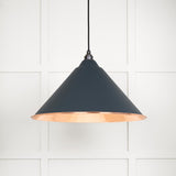 From The Anvil - Hammered Copper Hockley Pendant in Soot | Sku. 49503SO | Trade Door Handles.