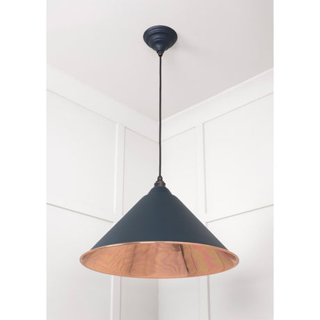 From The Anvil - Smooth Copper Hockley Pendant in Soot | Sku. 49503SSO | Trade Door Handles.