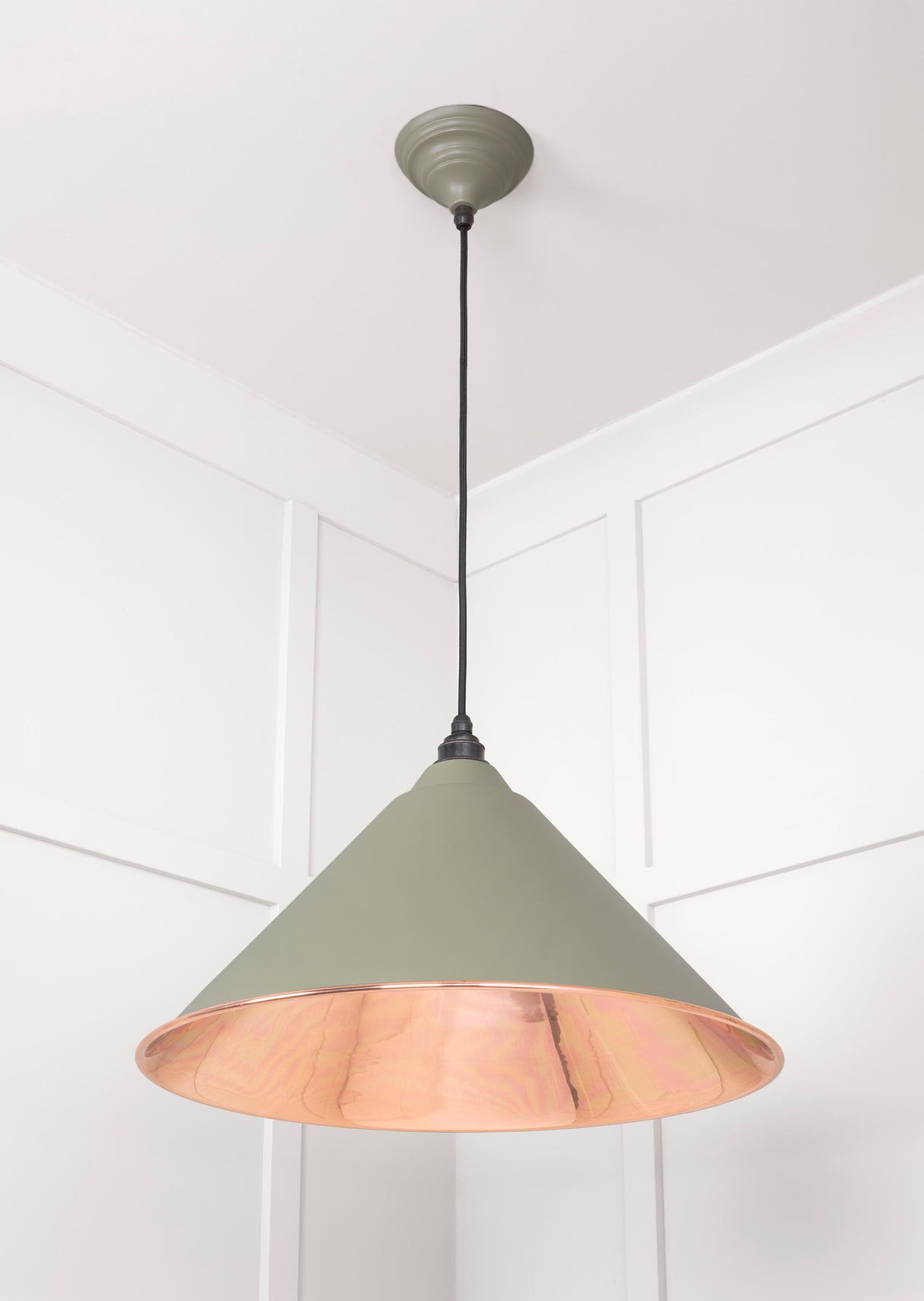 From The Anvil - Smooth Copper Hockley Pendant in Tump | Sku. 49503STU | Trade Door Handles.