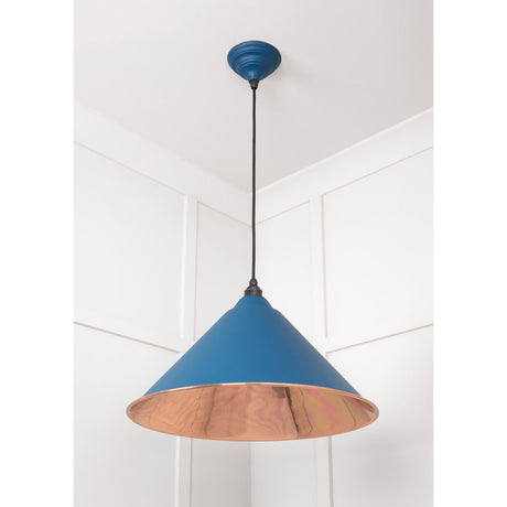 From The Anvil - Smooth Copper Hockley Pendant in Upstream | Sku. 49503SU | Trade Door Handles.