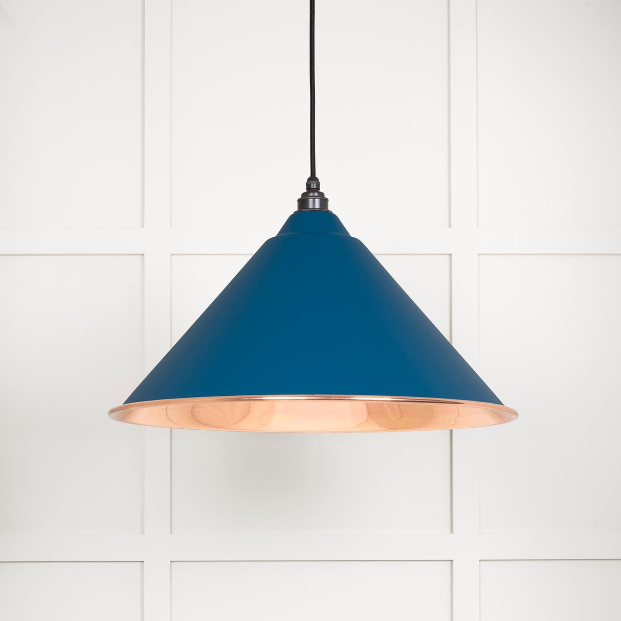 From The Anvil - Smooth Copper Hockley Pendant in Upstream | Sku. 49503SU | Trade Door Handles.