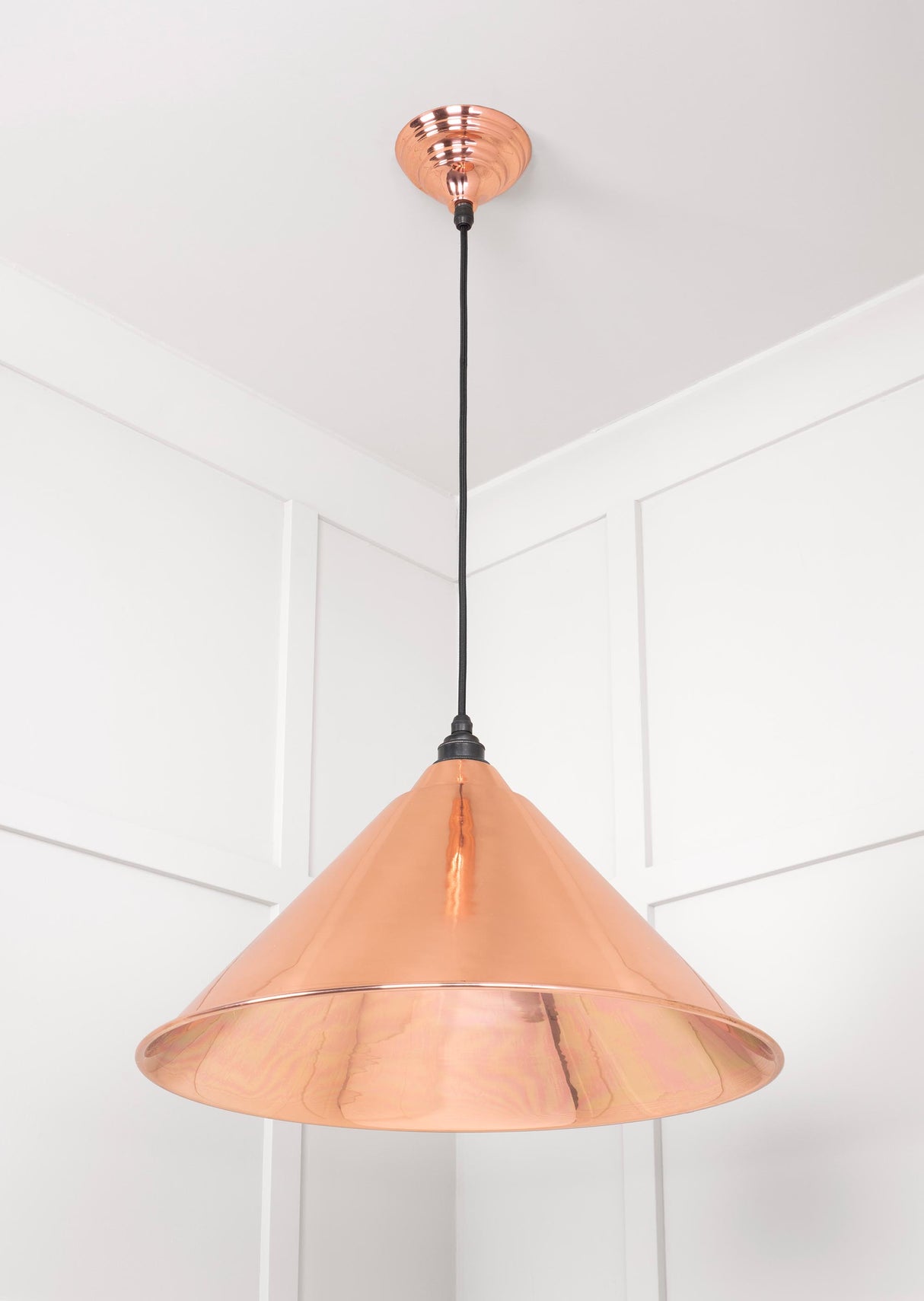 From The Anvil - Smooth Copper Hockley Pendant | Sku. 49503S | Trade Door Handles.