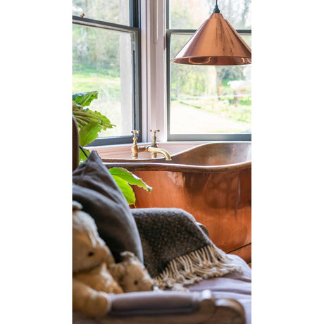 From The Anvil - Smooth Copper Hockley Pendant | Sku. 49503S | Trade Door Handles.
