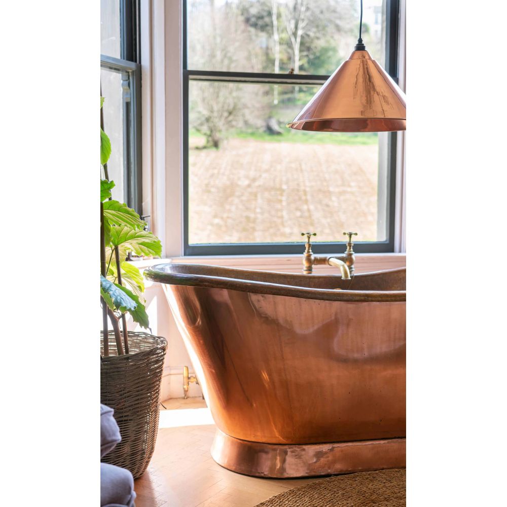 From The Anvil - Smooth Copper Hockley Pendant | Sku. 49503S | Trade Door Handles.