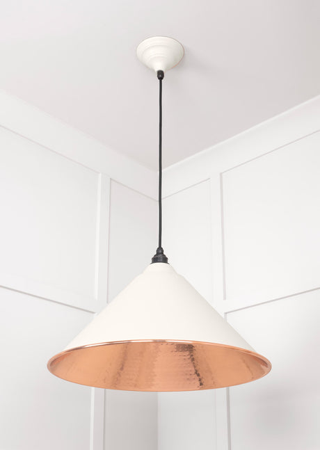 From The Anvil - Hammered Copper Hockley Pendant in Teasel | Sku. 49503TE | Trade Door Handles.