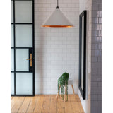 From The Anvil - Hammered Copper Hockley Pendant in Teasel | Sku. 49503TE | Trade Door Handles.