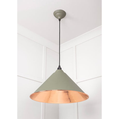 From The Anvil - Hammered Copper Hockley Pendant in Tump | Sku. 49503TU | Trade Door Handles.